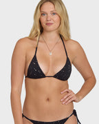 Eye On You Remi Triangle Bikini Top - Black Pebble