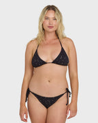 Eye On You Tie-Side Maui Bikini Bottoms - Black Pebble