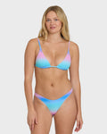 Sun Fade Slide Tall Triangle Bikini Top - Ocean Spray