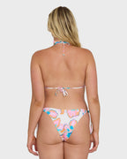Sweet Escape Tie-Side Skimpy Bikini Bottoms - Salt Crystal