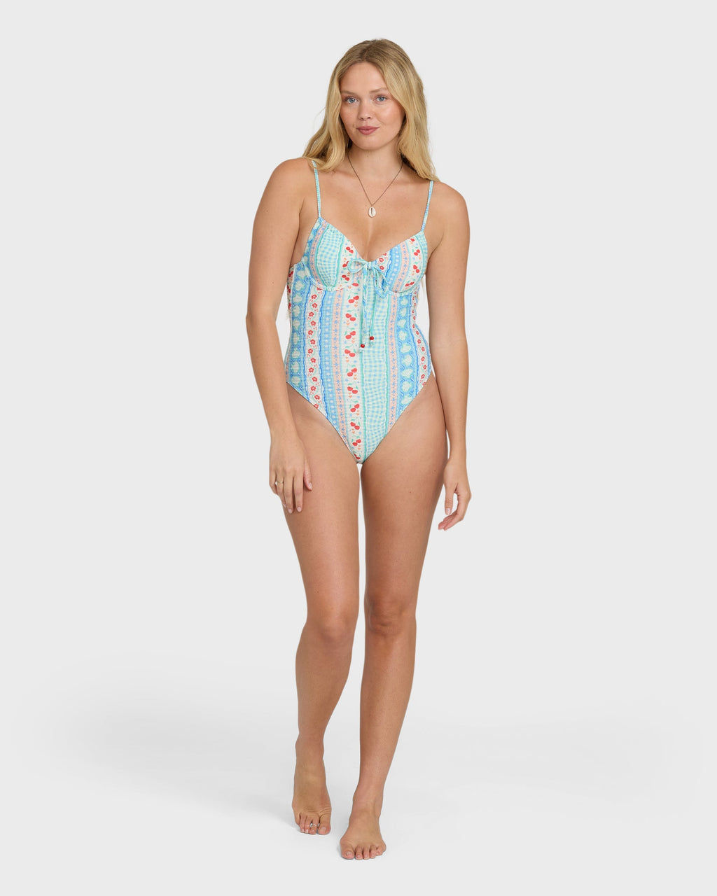 Picnic Ella Hawaii One-Piece Swimsuit - Dream Blue