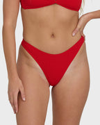 Rising Tide Skimpy Hike Bikini Bottoms - Fiesta Red