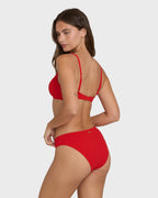 Rising Tide Bondi Medium Bikini Bottoms - Fiesta Red