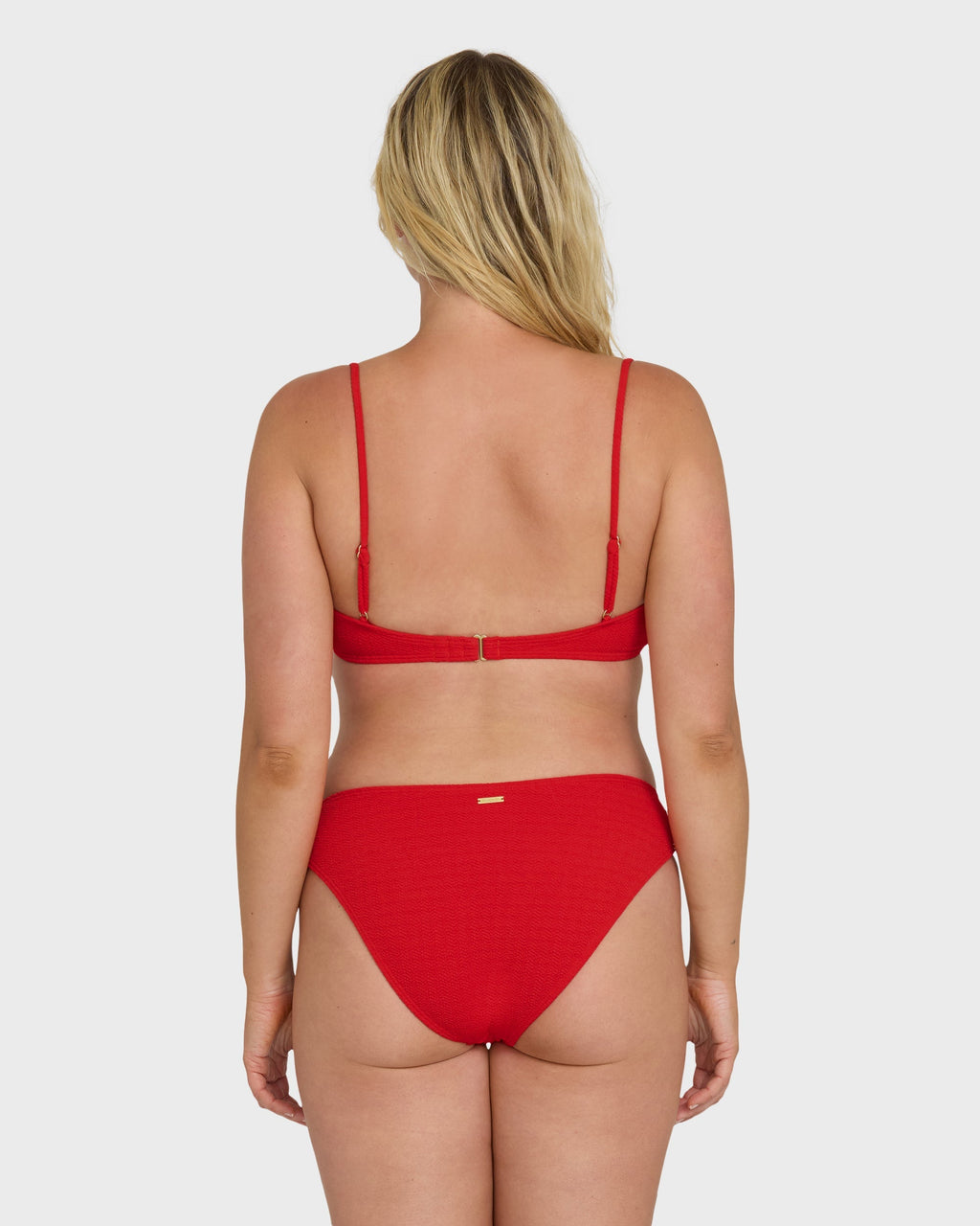 Rising Tide Bondi Medium Bikini Bottoms - Fiesta Red