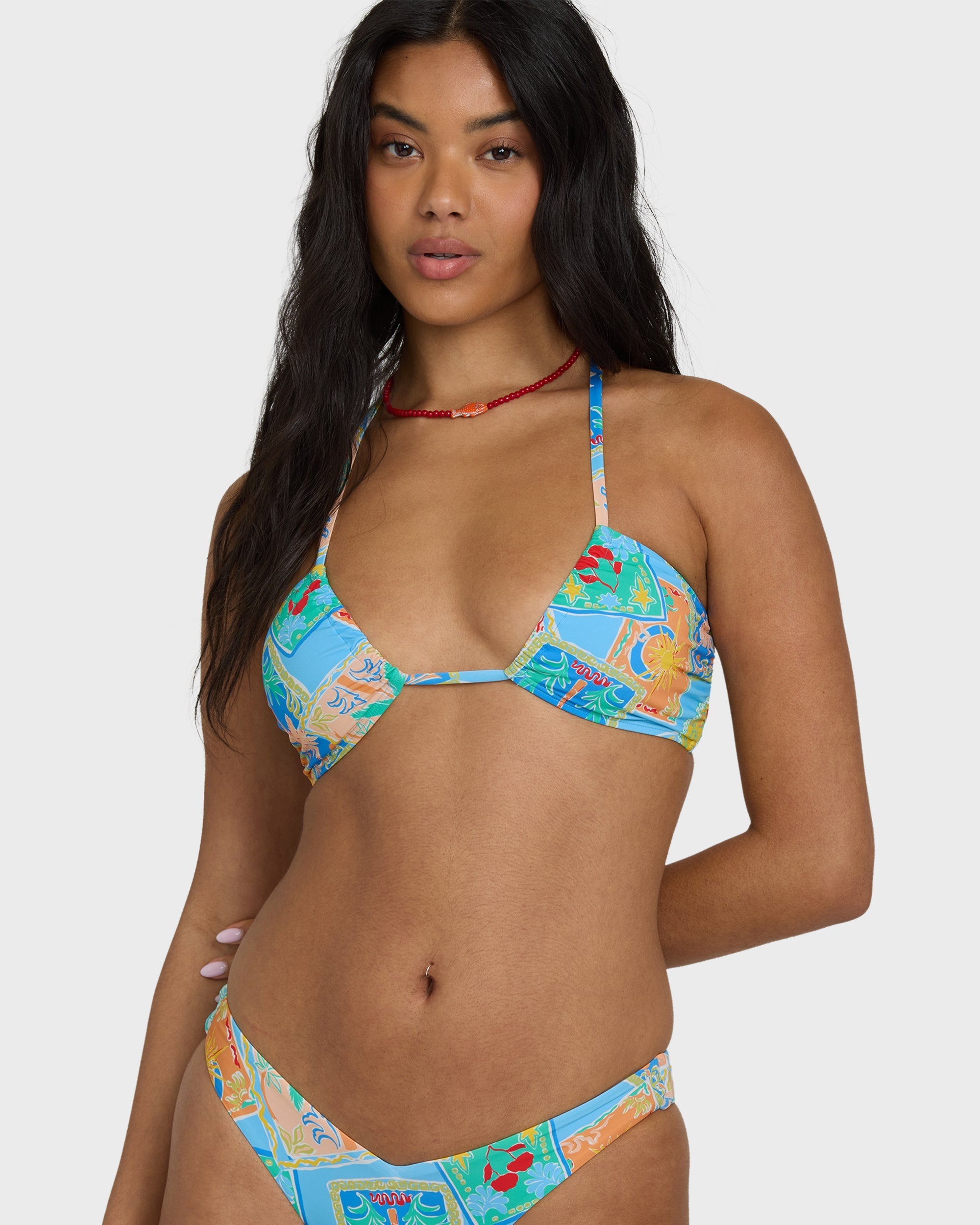 Coastal Cruise Drew Bandeau Bikini Top - Dream Blue