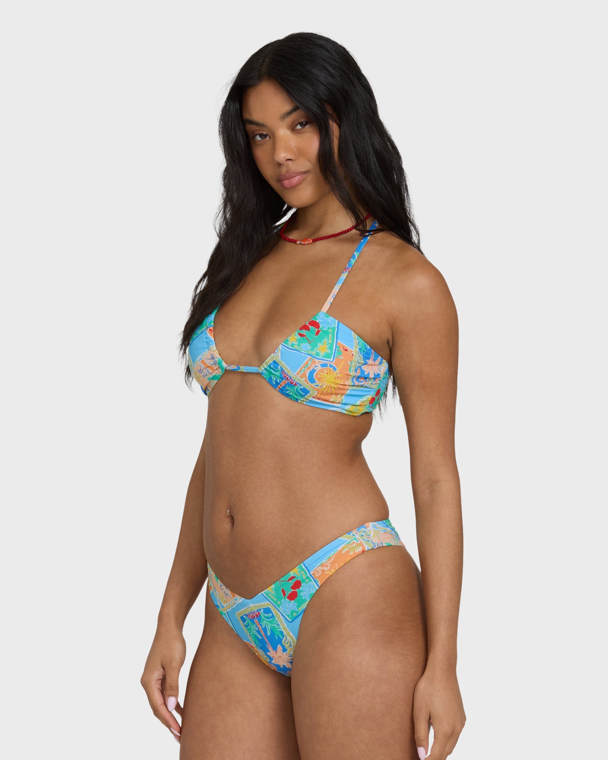 Coastal Cruise Drew Bandeau Bikini Top - Dream Blue