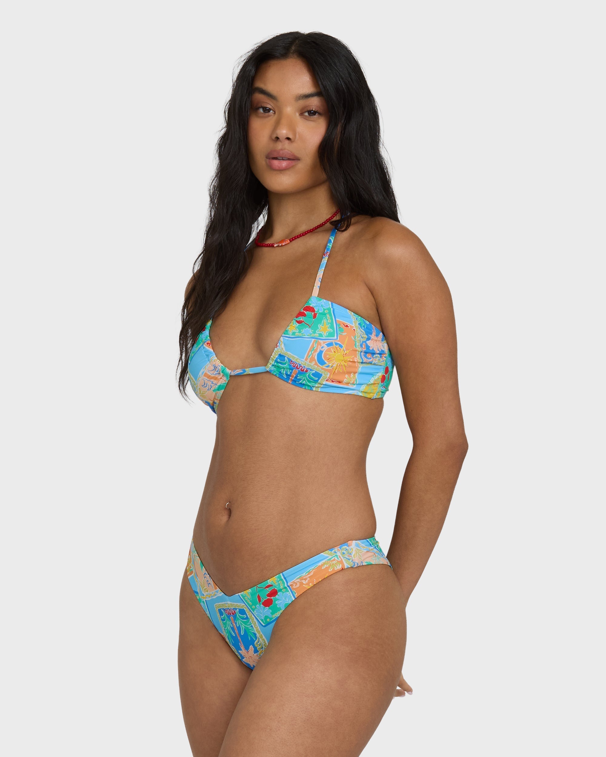 Coastal Cruise V Hike Bikini Bottoms - Dream Blue