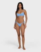 Mini Wave Check Helena Underwire Bikini Top - True Blue
