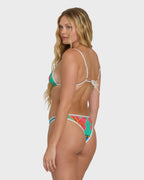 Midnight Tropics Skimpy Hike Bikini Bottoms - True Blue