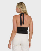 Sunny Sometimes Solid Tank Top - Black Sands