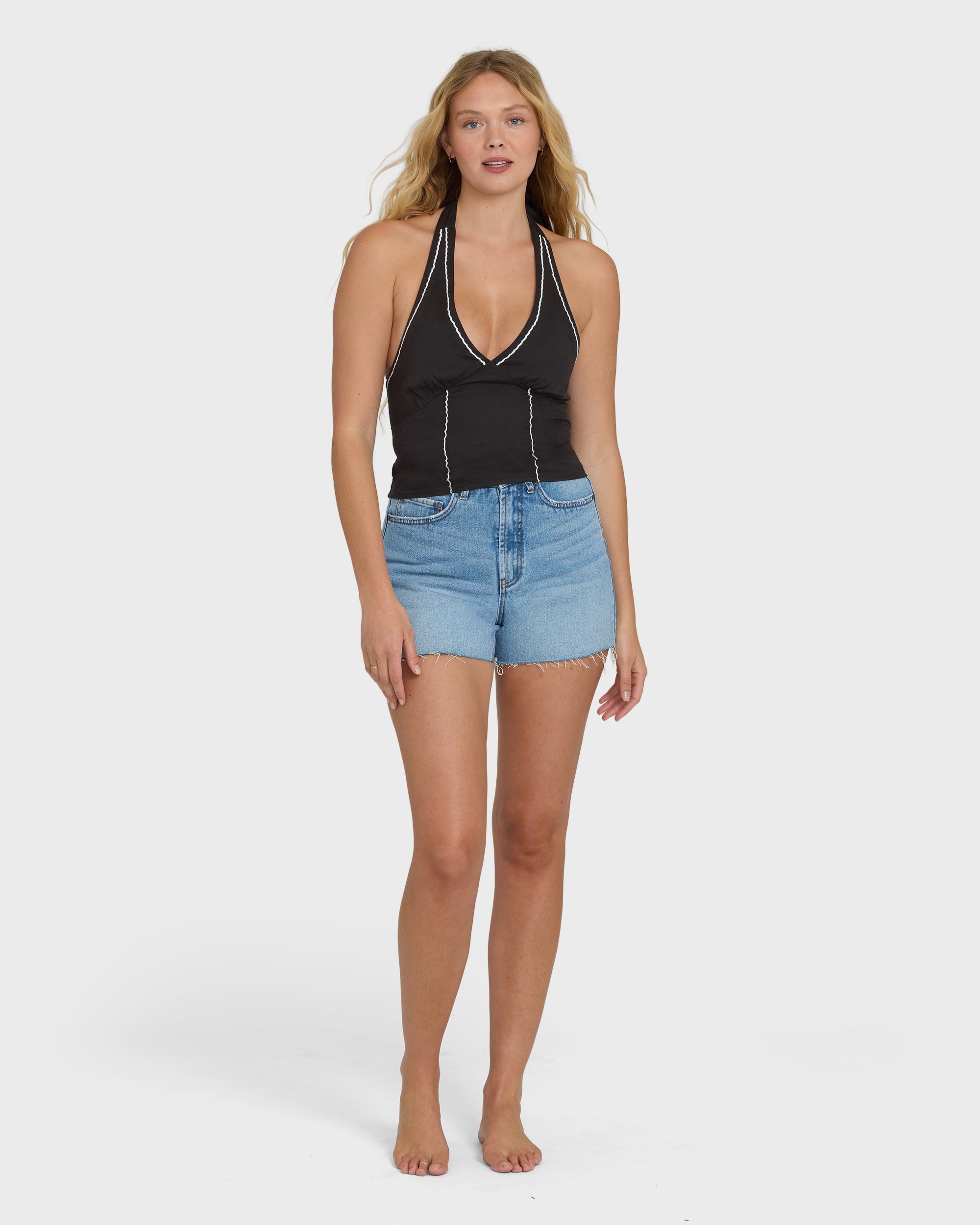 Sunny Sometimes Solid Tank Top - Black Sands