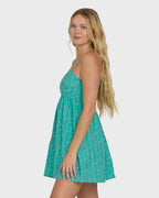 Island Heat Mini Cover-Up - Green Tropics