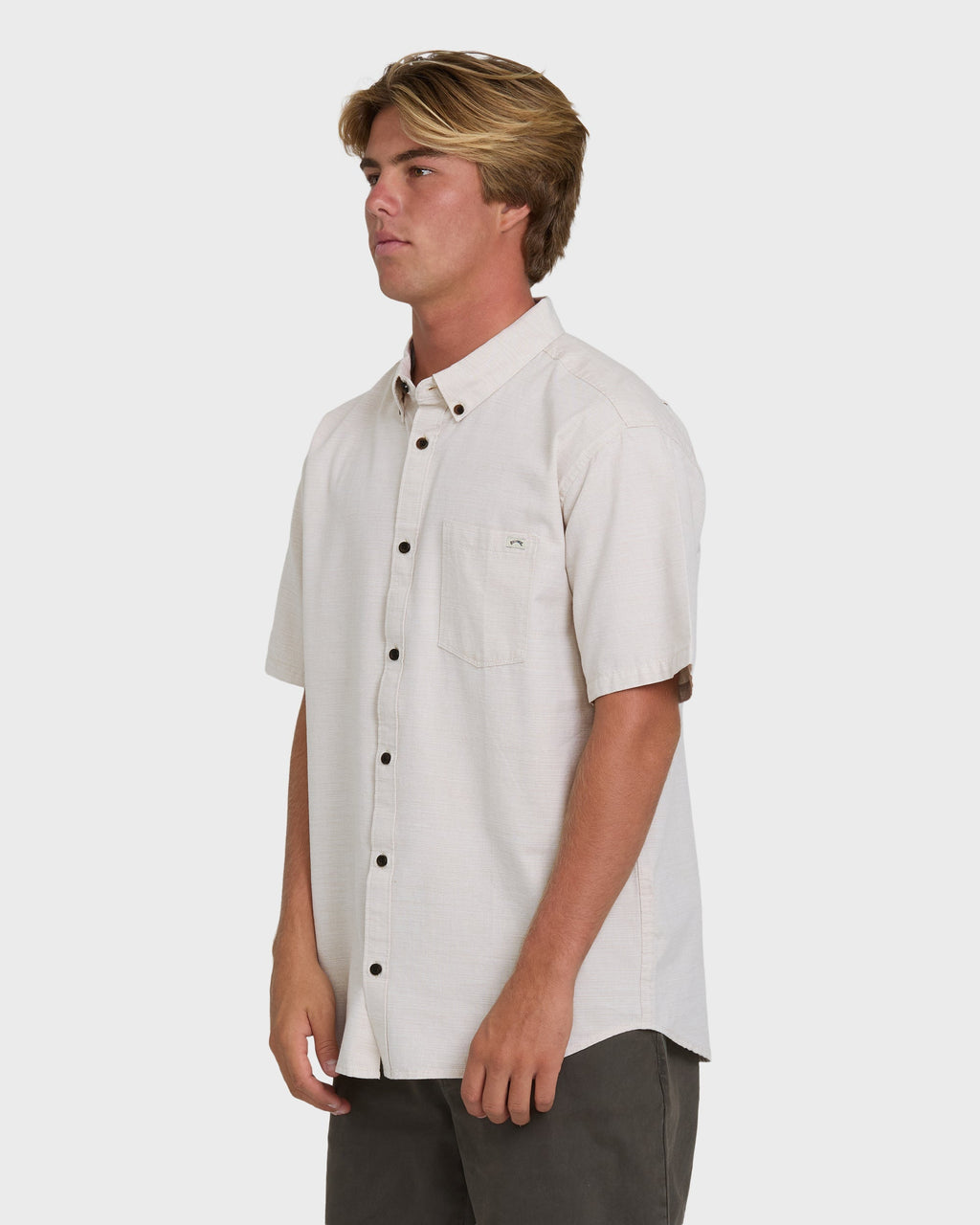 All Day Short Sleeve Woven Shirt - Khaki