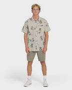 Sundays Short Sleeve Woven Shirt - Fog