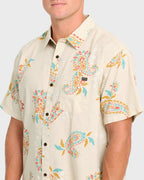 Sundays Short Sleeve Woven Shirt - Oatmeal