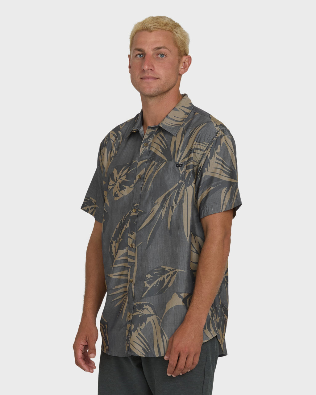 Sundays Lounge Short Sleeve Woven Shirt - Black