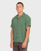 Victoria Vacay Short Sleeve Woven Shirt - Sea Spray
