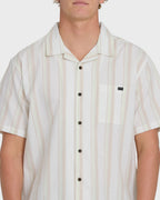 Victoria Vacay Short Sleeve Woven Shirt - White Sand