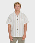 Victoria Vacay Short Sleeve Woven Shirt - White Sand