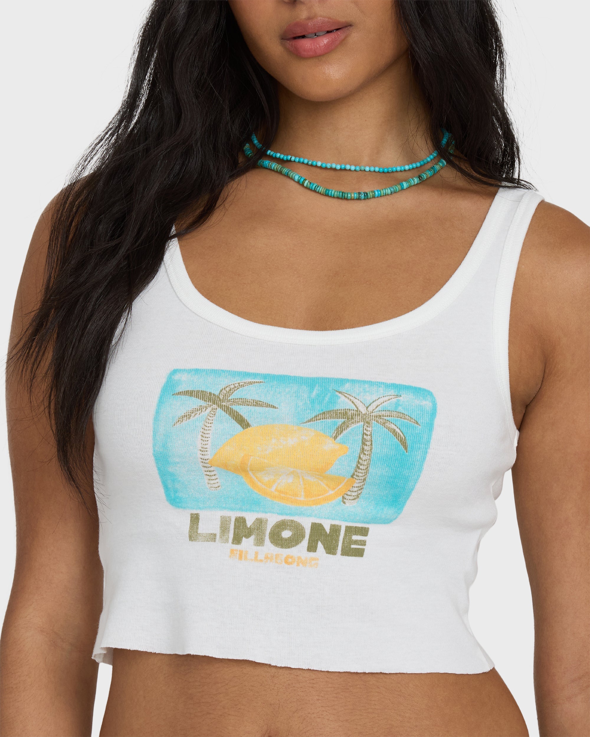 Summer Sweetness Tank Top - Salt Crystal