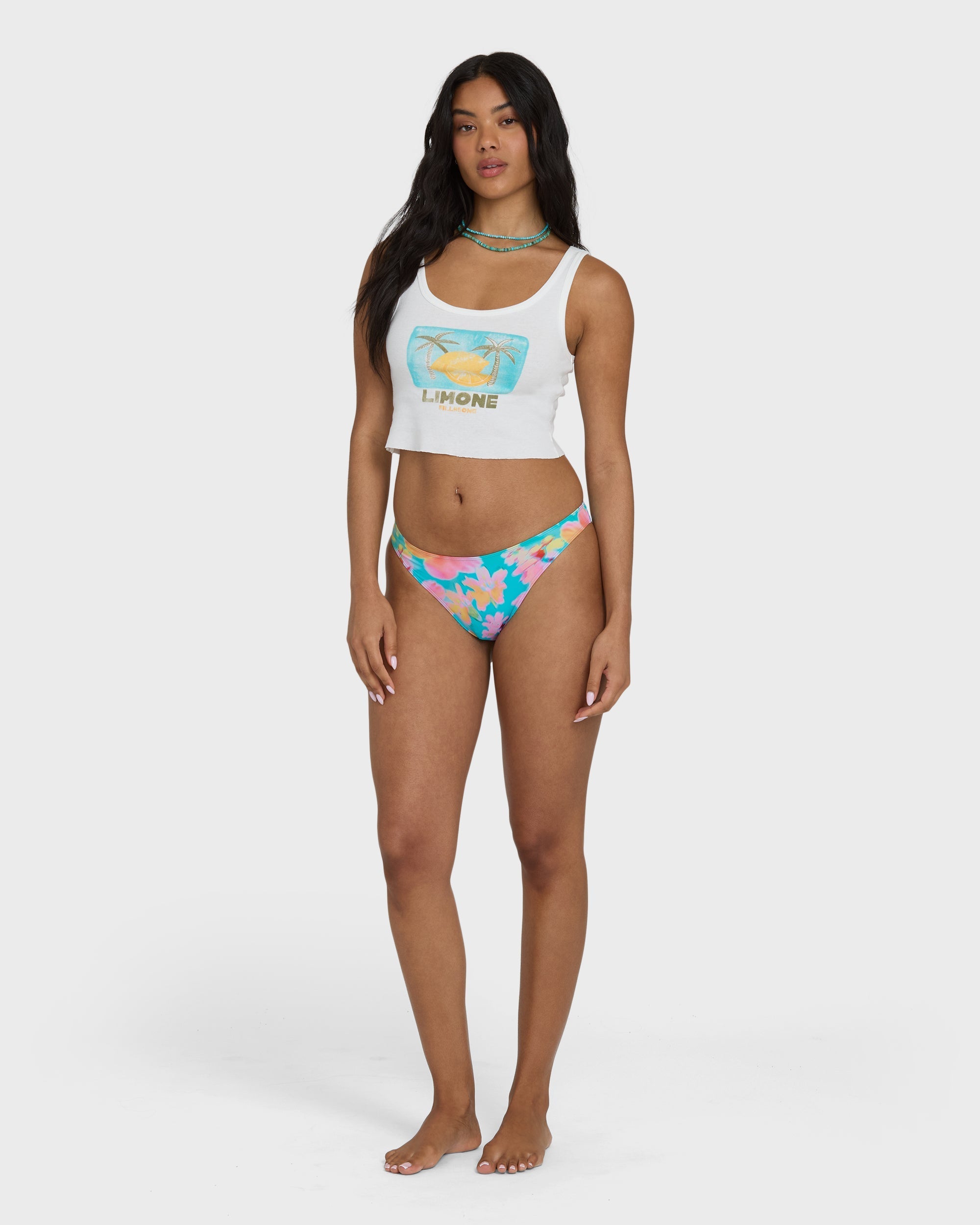 Summer Sweetness Tank Top - Salt Crystal