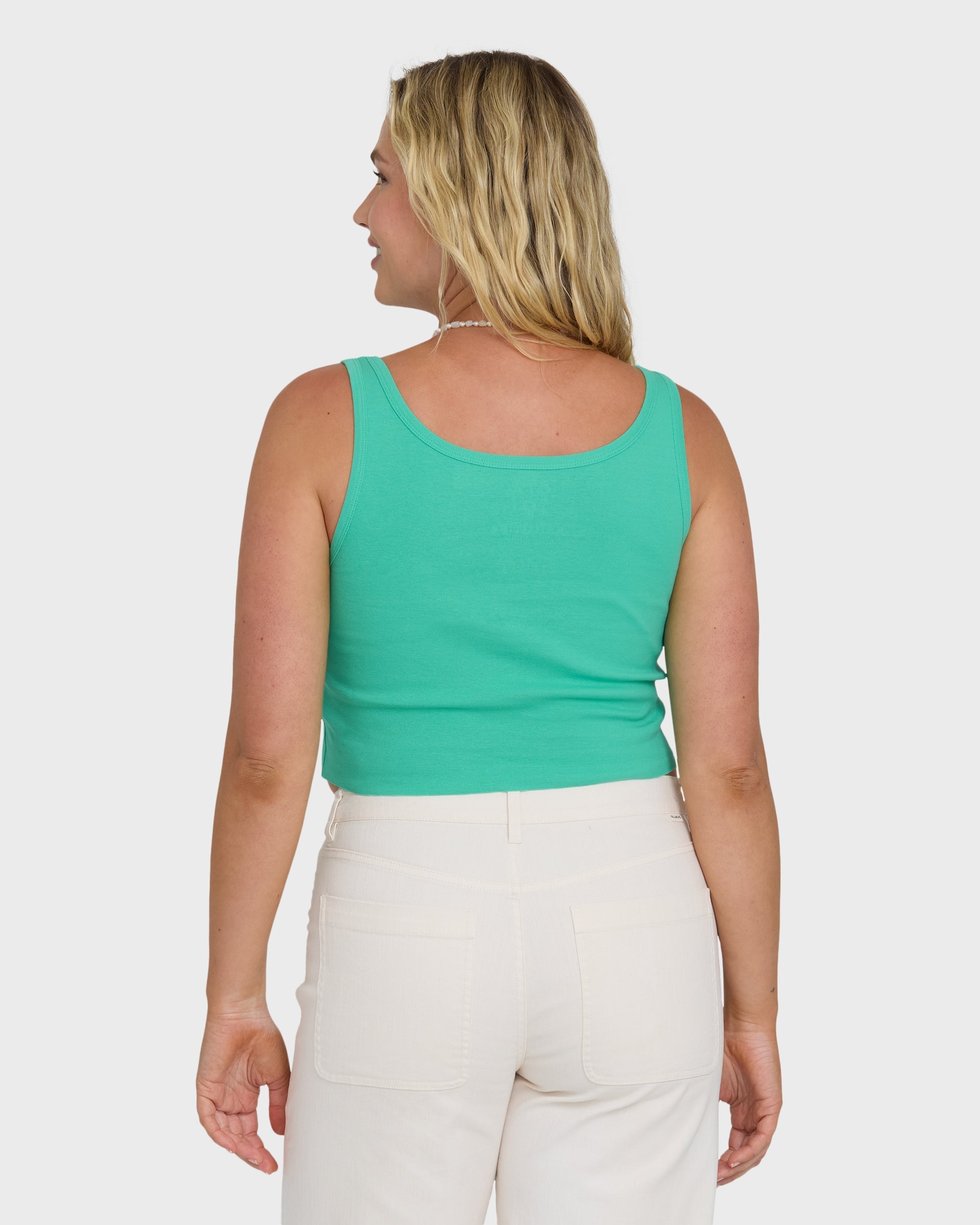 Hibiscus Minds Tank Top - Green Tropics