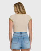 Sunny Out Short Sleeve Cotton T-Shirt - Dove