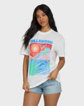 Highs And Lows Short Sleeve Knit T-Shirt - Salt Crystal