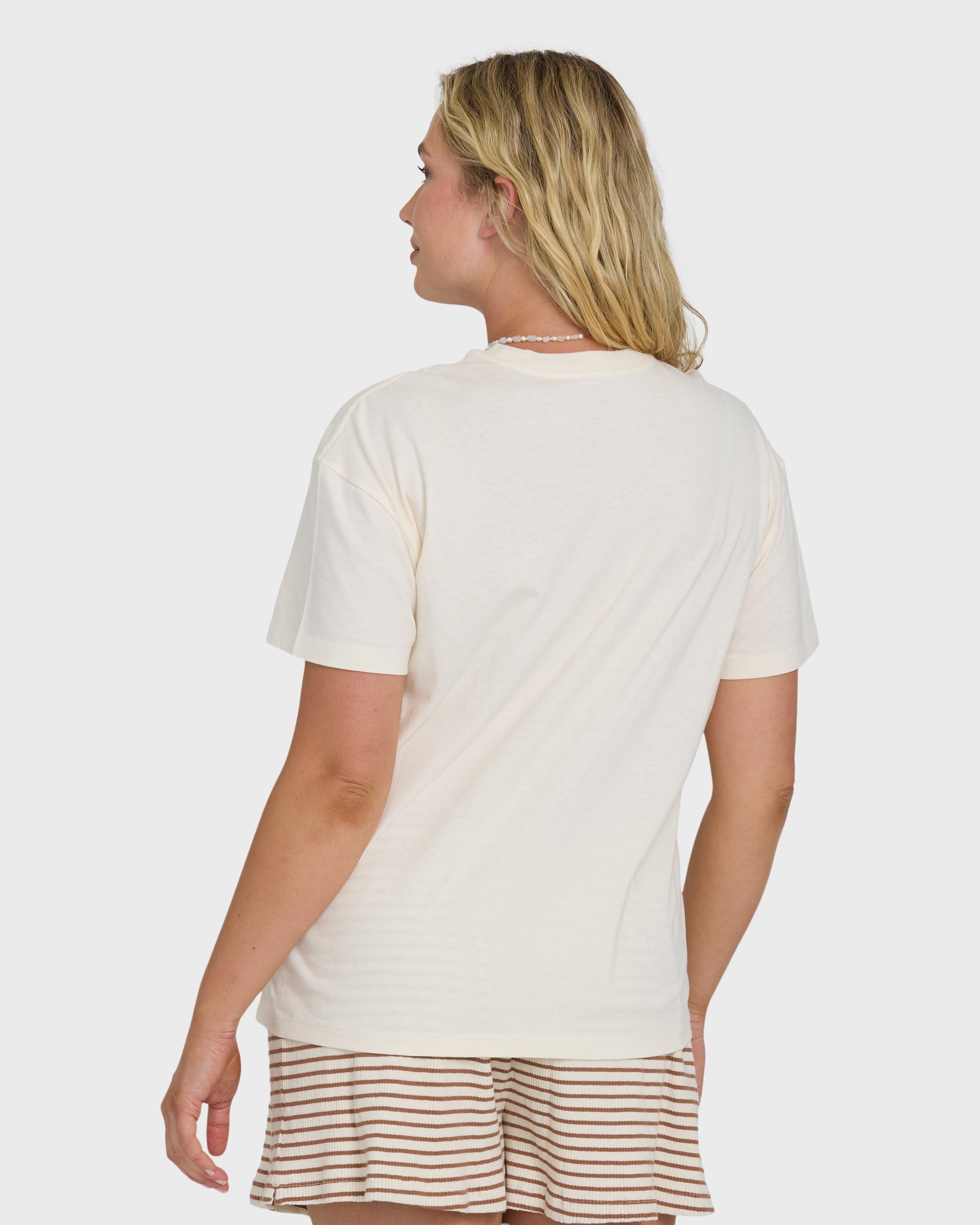 In Front Of Me Short Sleeve Knit T-Shirt - White Cap