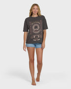 Natural Collection Short Sleeve Knit T-Shirt - Off Black