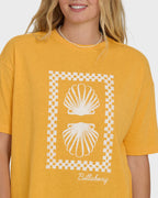 Balance of Waves Short Sleeve Knit T-Shirt - Sun Kissed
