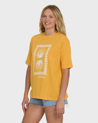 Balance of Waves Short Sleeve Knit T-Shirt - Sun Kissed