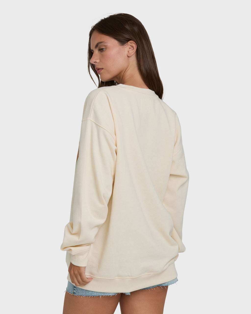 Coastal Paradise Crewneck Sweatshirt - White Cap