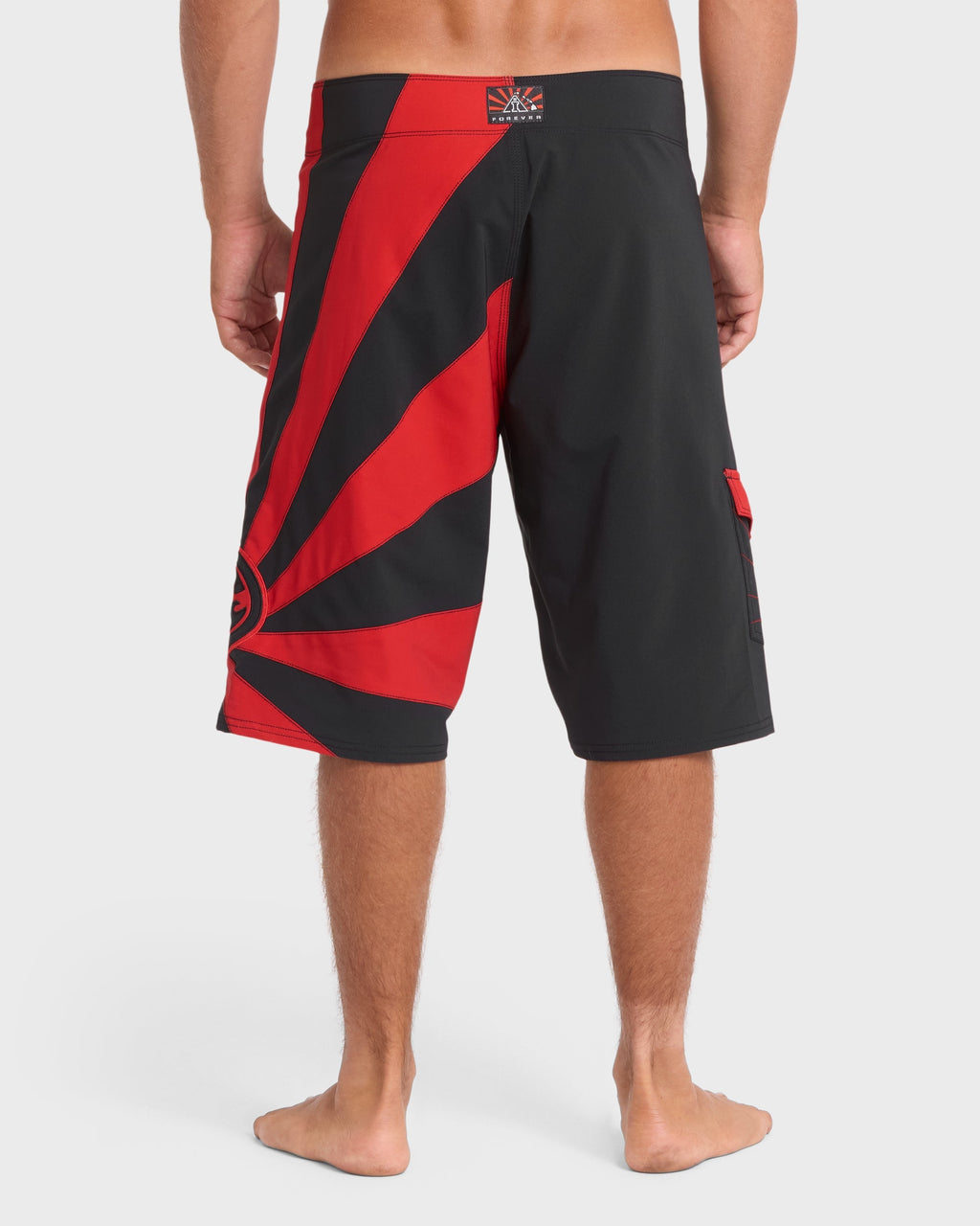 A.I. Rising Sun Pro 22 Boardshorts - Black/Red