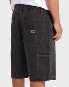 Bad Dog Workwear Denim Shorts - Black Wash
