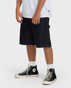 Bad Dog 22 Denim Shorts - Dark Denim
