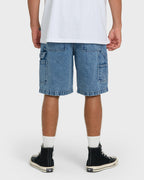 Bad Dog 22 Denim Shorts - Faded Denim