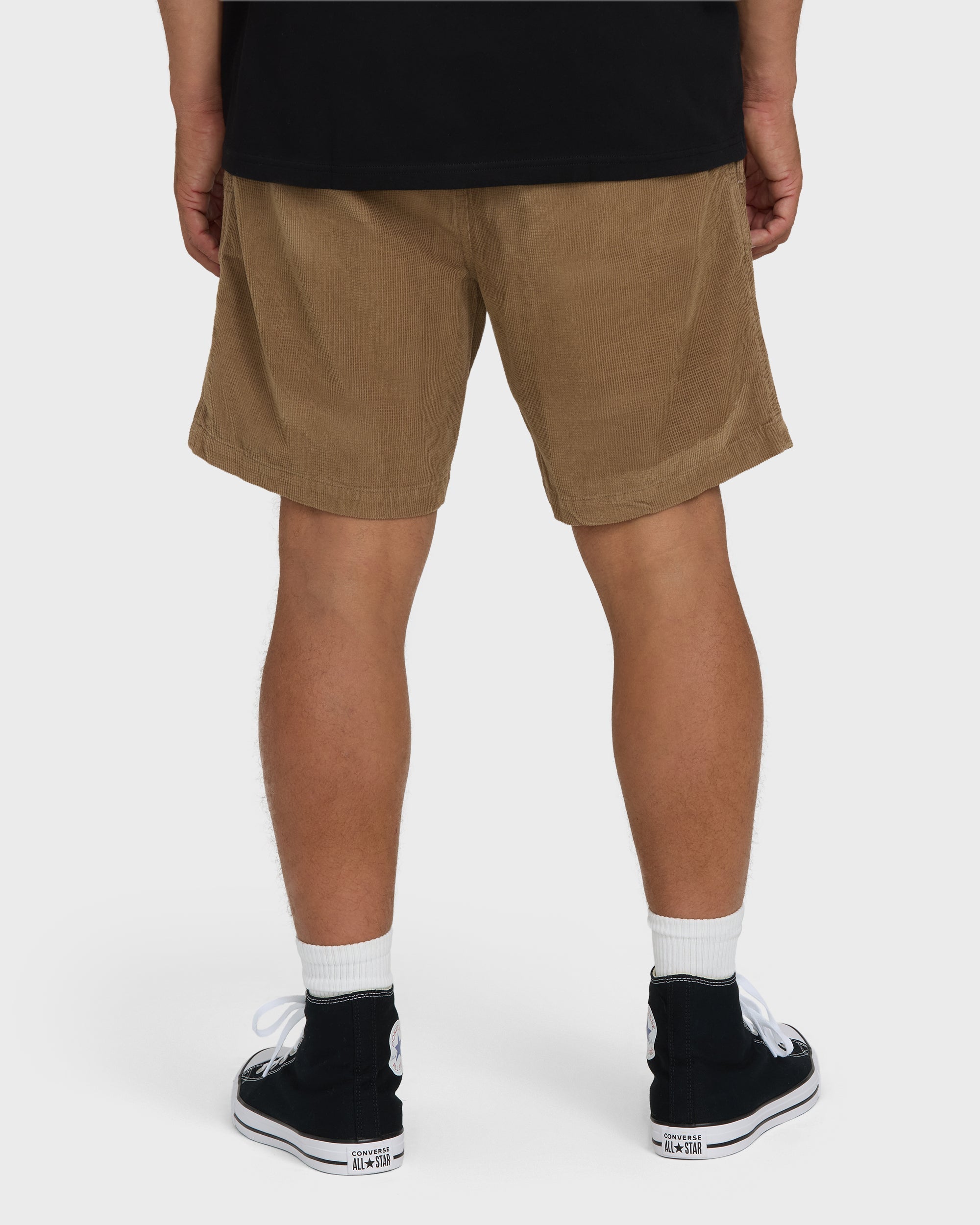 Larry Layback 17 Corduroy Shorts - Vintage Khaki
