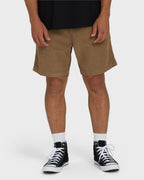 Larry Layback 17 Corduroy Shorts - Vintage Khaki