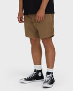 Larry Layback 17 Corduroy Shorts - Vintage Khaki