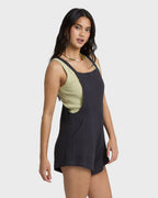 Beach Crush Romper - Black Sands