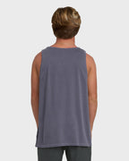 Essential Pocket Wave Washed Premium Tank Top - Graystone