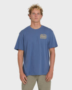 Ripple Premium Short Sleeve Cotton Graphic T-Shirt - Blue Horizon
