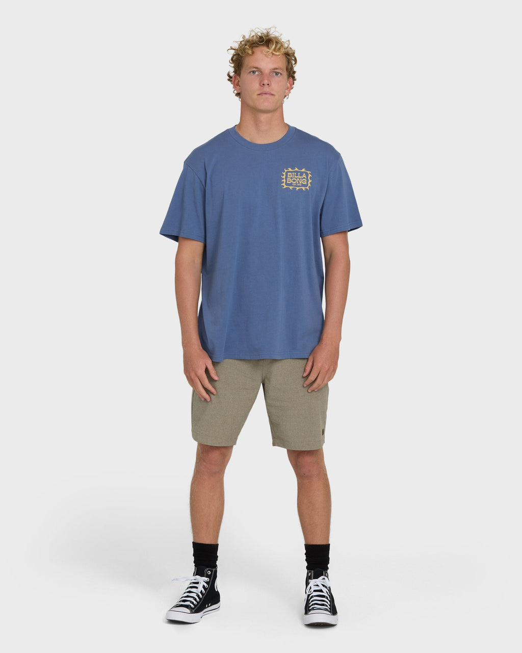 Ripple Premium Short Sleeve Cotton Graphic T-Shirt - Blue Horizon