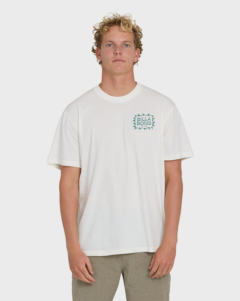 Ripple Premium Short Sleeve Cotton Graphic T-Shirt - Off White
