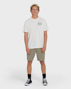 Ripple Premium Short Sleeve Cotton Graphic T-Shirt - Off White