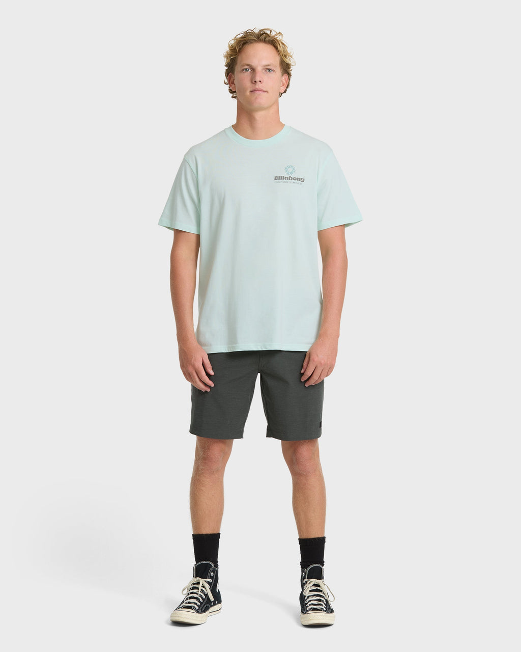 Single Fin Premium Short Sleeve T-Shirt - Sea Glass