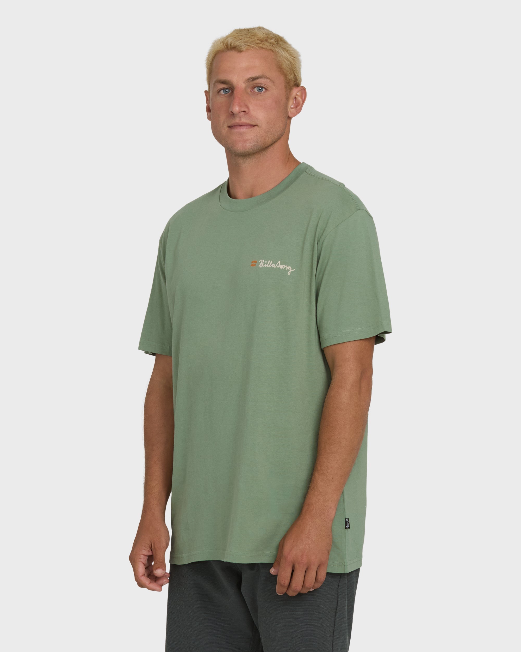 Making Tracks Premium Short Sleeve Knit T-Shirt - Hedge Green