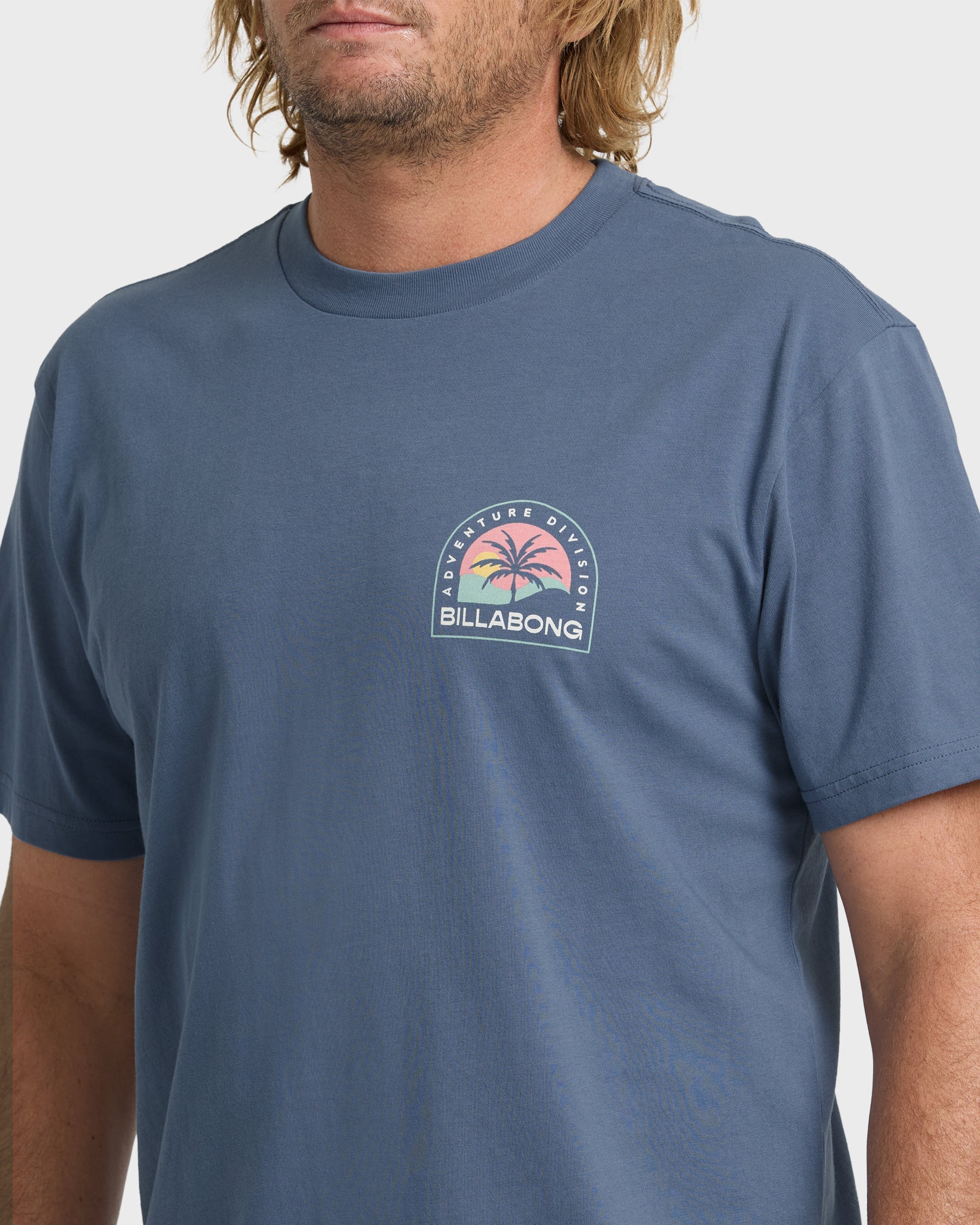 Adventure Division Sun Down Premium Short Sleeve Knit T-Shirt - China Blue
