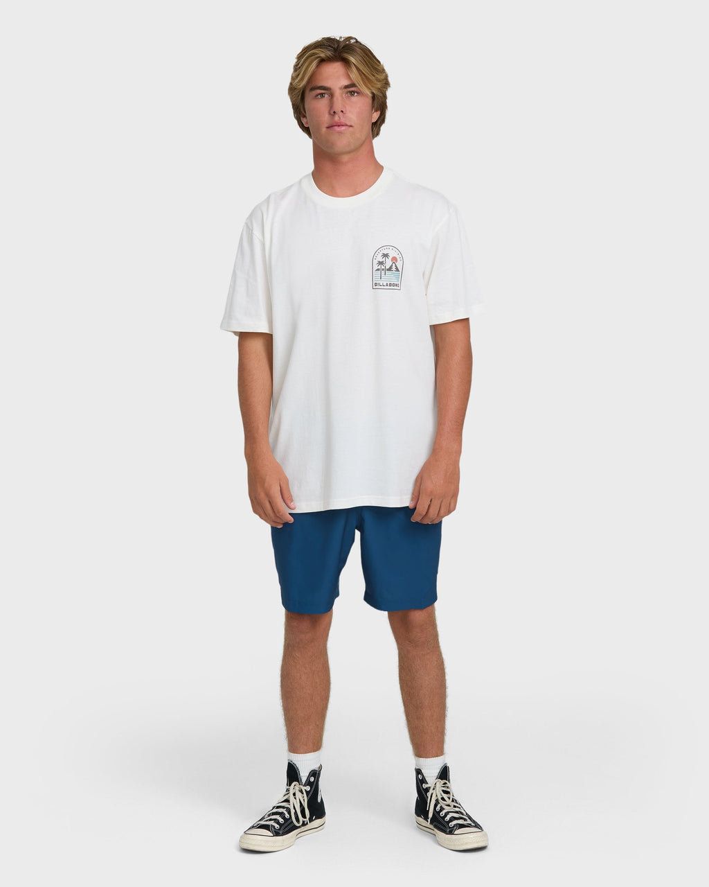 A/Div Sun Down Premium Short Sleeve Knit T-Shirt - Off White